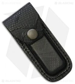 Tallen 3.5" Folding Knife Black Leather Sheath (SH1204)