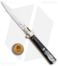 AGA Campolin 10" Frosolone Bayonet Stiletto Knife Brazilian Horn (4.5" Polish) 9 AGA Campolin 10" Frosolone Bayonet Stiletto Knife Brazilian Horn (4.5" Polish) -Knife Promotion Shop AGA Campolin 10in Brazilian Horn Frosolone Stiletto Auto Bayo GX 29289 jr bottlecap
