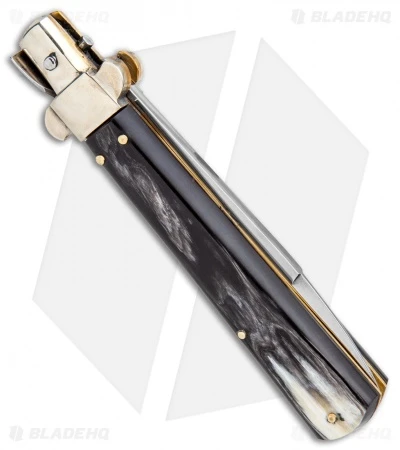 AGA Campolin 10" Frosolone Bayonet Stiletto Knife Brazilian Horn (4.5" Polish) 3 AGA Campolin 10" Frosolone Bayonet Stiletto Knife Brazilian Horn (4.5" Polish) - Image 3