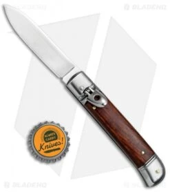 SKM Classic 8" Lever Lock Automatic Italian Knife Cocobolo (3.2" Polish Flat) 7 SKM Classic 8" Lever Lock Automatic Italian Knife Cocobolo (3.2" Polish Flat) -Knife Promotion Shop AKC Classic LL Auto Italian Cocobolo Satin BHQ 81016 jr bottlecap