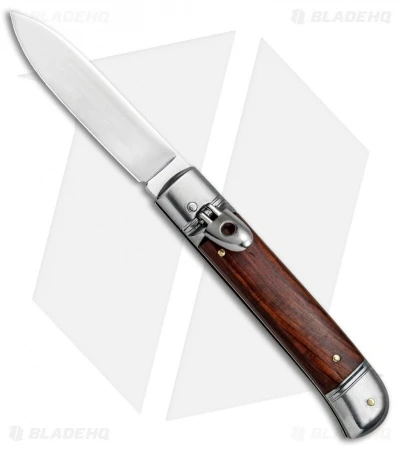 SKM Classic 8" Lever Lock Automatic Italian Knife Cocobolo (3.2" Polish Flat) 1 SKM Classic 8" Lever Lock Automatic Italian Knife Cocobolo (3.2" Polish Flat)