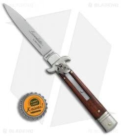 AKC Leverletto 7.75" Lever Lock Auto Italian Knife Cocobolo (3.2" Satin Flat) -Knife Promotion Shop AKC Leverletto 7 75in cocobolo satin flat BHQ 75617 er bottlecap