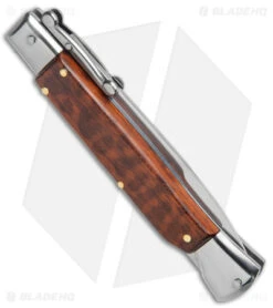Bolster AKC 9" Automatic Italian Stiletto Snakewood (4" Satin Bayonet) -Knife Promotion Shop AKC Swinguard 9in Snakewood Bayo Satin GX 4273 jr side