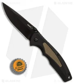 Boker Plus Gemini NGA Spring Assisted Knife Black/Coyote (3.5" Black) 01BO502 -Knife Promotion Shop Boker Plus Gemini NGA Black Coyote black BHQ 80767 er bottlecap