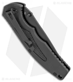 Boker Plus Gemini NGA Spring Assisted Knife Black (3.5" Black Serr) 01BO503 -Knife Promotion Shop Boker Plus Gemini NGA SA Black Black Serr 01BO503 BHQ 105723 jr side