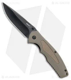 Boker Plus Gemini NGA Spring Assisted Knife Coyote Brown (3.5" Black) 01BO504
