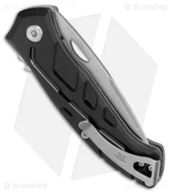 Buck Knives Buck Intertia Spring Assisted Knife Black (3.1" Satin) 0293BKS2 -Knife Promotion Shop Buck Intertia SA Black 0293BKS2 BHQ 79535 jr side