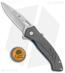 Buck Knives Buck Momentum ASAP Spring Assisted Knife Gray (3.25" Stonewash) 0294GYS -Knife Promotion Shop Buck Momentum ASAP SA Gray SW 0294GYS BHQ 92974 jr bottlecap