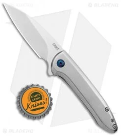 CRKT Delineation Spring Assisted Frame Lock Knife Stainless Steel (3" Satin) -Knife Promotion Shop CRKT Delineation FL DP Flipper Satin BHQ 138948 jr bottlecap