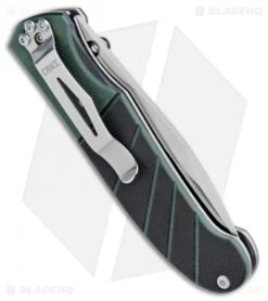 CRKT Ignitor Spring Assisted Knife Black & Green G10 (3.38" Satin) 6850 -Knife Promotion Shop CRKT Ignitor SA Black Green G 10 Satin 6850 BHQ 4374 jr side