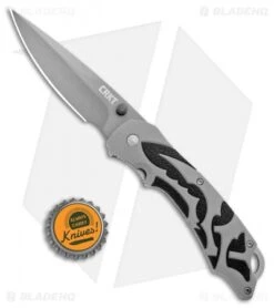 CRKT Lerch Moxie Knife Gray/Black Spring Assisted (3.29" Grey Plain) 1102 -Knife Promotion Shop CRKT Merch Moxie Gray Black SA Grey Plain 1102 BHQ 18527 jr bottlecap