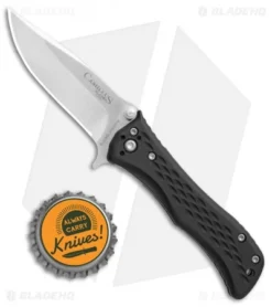 Camillus Blaze Spring Assisted Knife Black Zytel (2.5" Satin) 670 -Knife Promotion Shop Camillus Blaze black zytel satin BHQ 74893 jr bottlecap