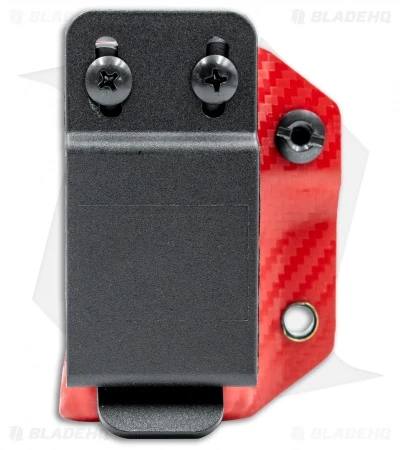 Clip & Carry Kydex Sheath Keychain For Leatherman Wingman (Red CF) 2 Clip & Carry Kydex Sheath Keychain For Leatherman Wingman (Red CF) - Image 2