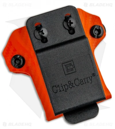 Clip & Carry Kydex Sheath Keychain For Gerber Suspension (Orange CF) 2 Clip & Carry Kydex Sheath Keychain For Gerber Suspension (Orange CF) - Image 2