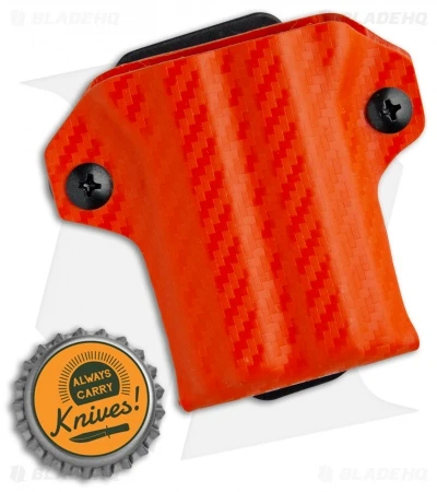 Clip & Carry Kydex Sheath Keychain For Gerber Suspension (Orange CF) 3 Clip & Carry Kydex Sheath Keychain For Gerber Suspension (Orange CF) - Image 3