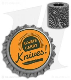 Tallen Straight Bead (Damascus) -Knife Promotion Shop DA05 Tallen Straight Bead Damascus BHQ 15645 jr bottlecap