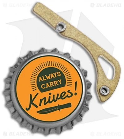 Flytanium Brass Mini Bugout Backspacer For Benchmade Mini Bugout 3 Flytanium Brass Mini Bugout Backspacer For Benchmade Mini Bugout - Image 3