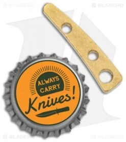 Flytanium Custom Brass Backspacer For CRKT Pilar - Antique Stonewash -Knife Promotion Shop Flytanium Custom Brass Backspacer CRKT Pilar Antique Brass BHQ 118510 jr bottlecap