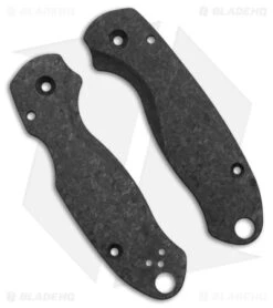 Flytanium Lotus Shred Carbon Fiber Scales For Spyderco Paramilitary 3 Knife