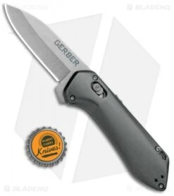 Gerber Highbrow Compact A/O Spring Assisted Knife Gray (2.8" Stonewash) -Knife Promotion Shop Gerber Highbrow Compact A O SA Gray SW 30 001518N BHQ 94148 jr bottlecap