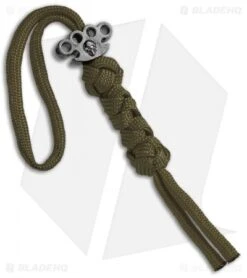 Tallen X Schmuckatelli Hematite Matte Knuckle Bead Lanyard (OD Green)