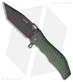 HTM Darrel Ralph Gun Hammer Tanto Spring Assisted Knife OD Green (3.5" Black)
