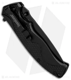 Kershaw 1338B A/O Liner Lock Knife Black GFN (3.5" Black) -Knife Promotion Shop Kershaw LL A O Black 1338B BHQ 85041 jr side