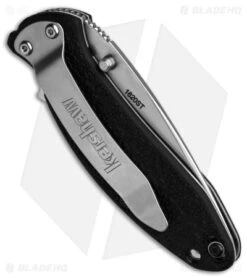 Kershaw Scallion Assisted Opening Knife Black GFN (2.25" Bead Blast Serr) 1620ST -Knife Promotion Shop Kershaw Scallion Assisted Opening Knife Black GFN 2in Bead Blast Serr BHQ 6782 td side