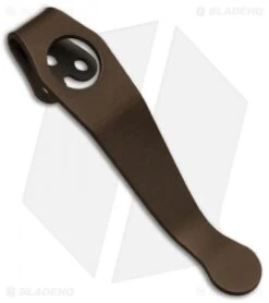 Lynch Northwest Short Titanium Spyderco Pocket Clip (Bronze Ano) NW