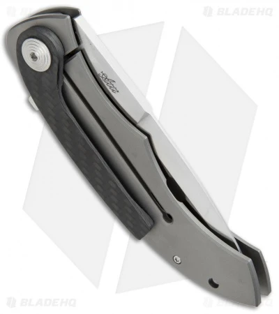 Maserin AM1-Tech Frame Lock Flipper Knife Ti/Carbon Fiber (3.6" Satin) 382/CN 3 Maserin AM1-Tech Frame Lock Flipper Knife Ti/Carbon Fiber (3.6" Satin) 382/CN - Image 3