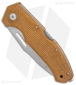 Maserin Nimrod Lockback Knife Desert Canvas Micarta (3.5" Stonewash) 480MD -Knife Promotion Shop Maserin Nimrod Desert Canvas Micarta BHQ 85043 er spine