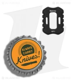 MecArmy KPT-1 Titanium Lanyard Bead (Black PVD) -Knife Promotion Shop Mec Army KPT 1 Ti Lanyard Bead Black PVD BHQ 80492 er bottlecap