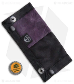 PNW Bushcraft EDC Travel Tray - Black/Purple Waxed Canvas -Knife Promotion Shop PNWBushcraft Black Purple Waxed Canvas EDC Travel Tray BHQ 176401 jr bottlecap