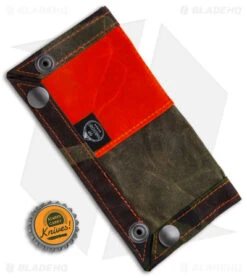 PNW Bushcraft EDC Travel Tray - Camo/Orange Waxed Canvas -Knife Promotion Shop PNWBushcraft Camo Orange Waxed Canvas EDC Travel Tray BHQ 176403 jr bottlecap