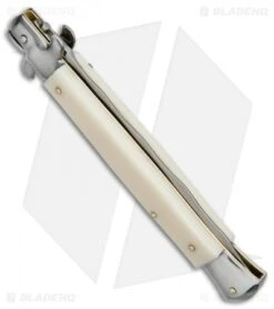 SKM AB 11" Italian Stiletto Automatic Knife Sim Bone (5" Satin Kriss) -Knife Promotion Shop SKM AB 11in Kriss Sim Bone BP 18684 jr side