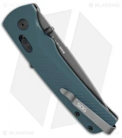 SOG Flash AT-XR Lock Knife Urban Gray GRN (3.45" Dark Gray) -Knife Promotion Shop SOG Flash Mk3 ATXR Lock Urban Gray Blue Gray BHQ 105724 jr side