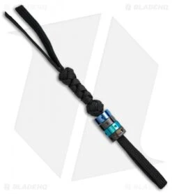 TiSurvival Modular Titanium Lanyard Bead W/ Grooves & Cavities - Green -Knife Promotion Shop TiSurvival Modular ti lanyard bead grooves cavities green BHQ 72225 er lanyard