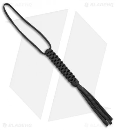 WE Knife Co. Tied Paracord Lanyard (Black) A-03B 1 WE Knife Co. Tied Paracord Lanyard (Black) A-03B