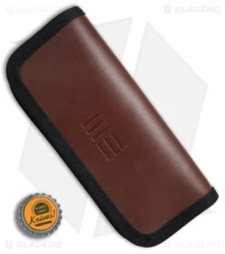 WE Knife Co. Leather Zippered Pouch (Brown) A-04 -Knife Promotion Shop WE Knife Co leather zippered pouch brown BHQ 74757 er bottlecap