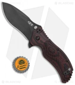 Zero Tolerance 0350 Assisted Opening Knife Black Cherry G-10 (3.25" Black) -Knife Promotion Shop Zero Tolerance LL Black Cherry Black BHQ 125828 jr bottlecap