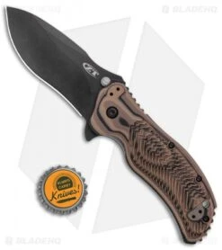 Zero Tolerance 0350 A/O Knife Hyena Brown G-10 (3.25" Black) -Knife Promotion Shop Zero Tolerance LL Black Tan Black jr bottlecap