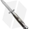 AKC Swinguard 9" Automatic Italian Stiletto Brazilian Horn (4" Satin Bayonet)