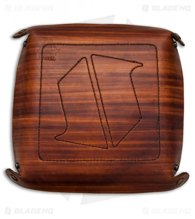 Fire Hall Knife & Leather Valet Tray W/ Blade HQ Overlay 2 Fire Hall Knife & Leather Valet Tray W/ Blade HQ Overlay - Image 2