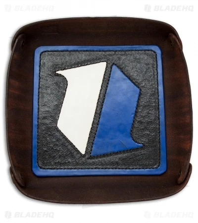 Fire Hall Knife & Leather Valet Tray W/ Blade HQ Overlay 1 Fire Hall Knife & Leather Valet Tray W/ Blade HQ Overlay