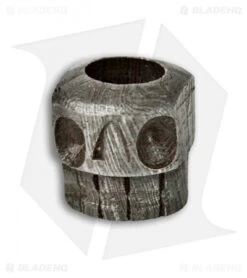 Tallen Mr. Worx Hand Carved Damascus Skull Bead