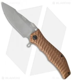 HTM Darrel Ralph Gun Hammer Trident Spring Assisted Knife Copper (3.5" Gray)