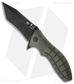 HTM Kirby Lambert Snap Tanto Spring Assisted Knife (3.5" Black)