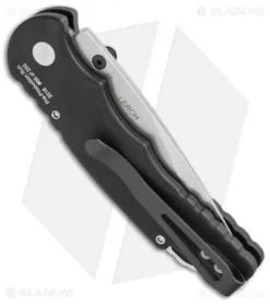 Pro-Tech TR-5 Lerch Spring Assisted Knife Black (3.25" Stonewash Serr) SA.2 -Knife Promotion Shop protech tr 5 sa 1 side cm