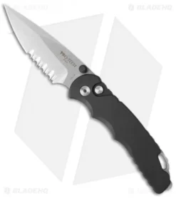 Pro-Tech TR-5 Lerch Spring Assisted Knife Black (3.25" Stonewash Serr) SA.2