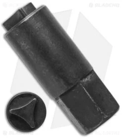 Small Tri-Angle 1/4" Drive Bit For Microtech Knives -Knife Promotion Shop small tri angle bit side cm